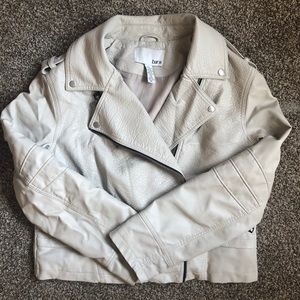 Faux-Leather Moto Jacket
